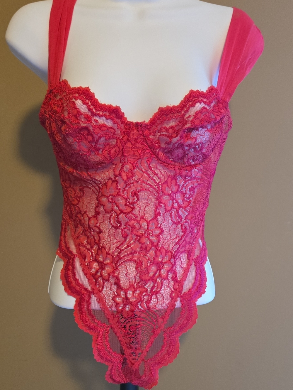 Victoria's Secret Hot Pink Lace Bodysuit - Picture 12 of 14